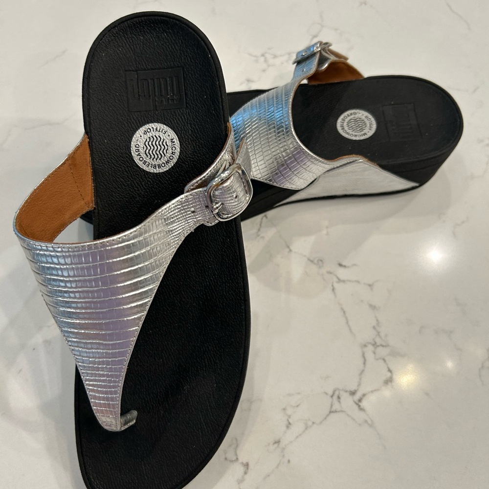 Fitflop silver new size 10